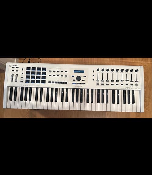Arturia KeyLab 61 MkII MIDI-keyboard hvit