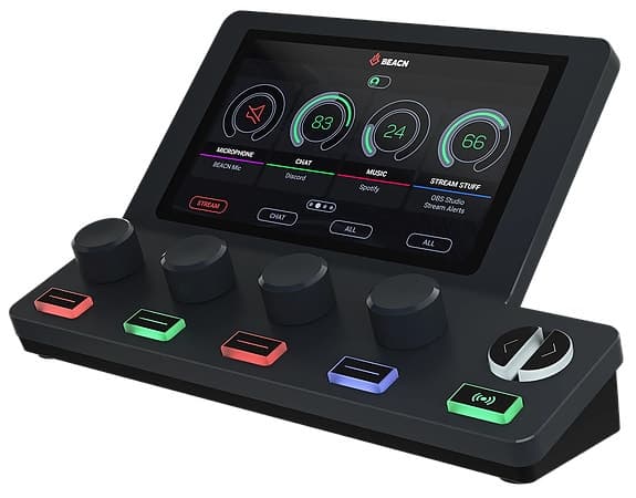 Streaming lydmixer Beacn Mix Create med Beacn Studio interface