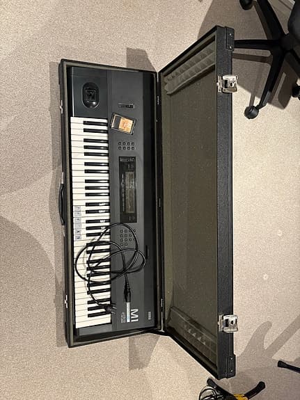 Korg M1 synthesizer keyboard