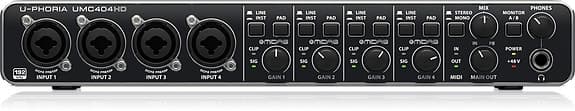 Audio/Midi interface - Behringer U-Phoria UMC404HD