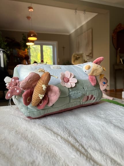 Little Dutch aktivitetsleke myk stoffkube med blomster og dyr