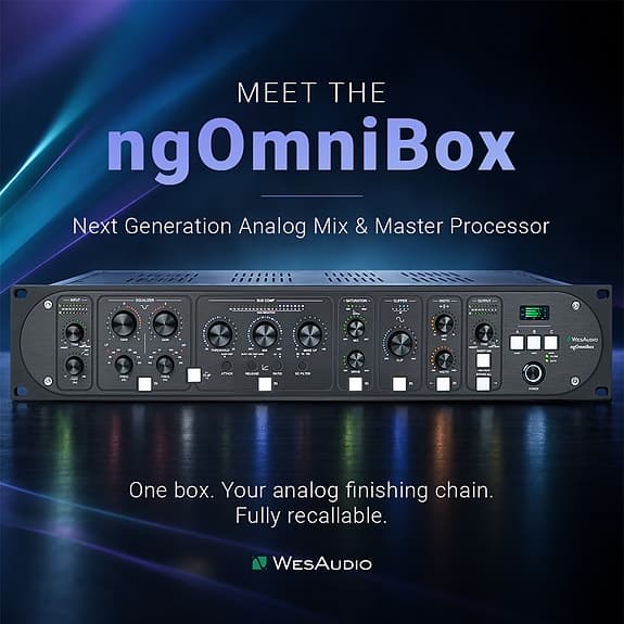 Wes Audio ngOmniBox Analog and Mix&Master Processor with Digital Recall