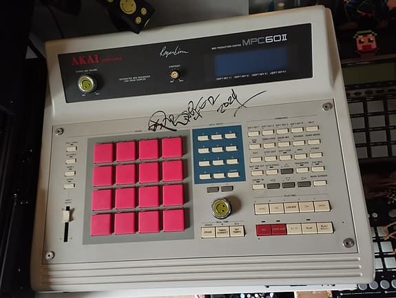 Akai MPC 60 mkII custom maxed out and signed by DJ Premier