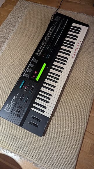 Yamaha DX7 IIFD synthesizer keyboard