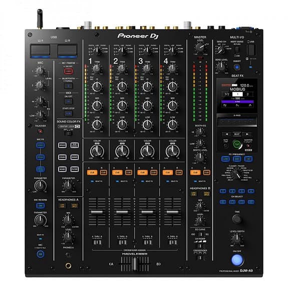 2 stk DJ multi player CDJ-3000 med Pioneer DJ DJM-A9 4-Channel DJ Mixer
