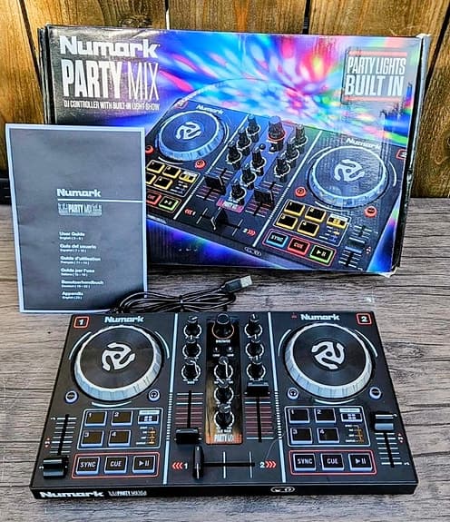 Numark Party Mix | Double Deck DJ Controller |Built-In Light Show R6