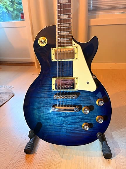 Epiphone Les Paul Standard 2005 Trans Blue - sjelden finish - original