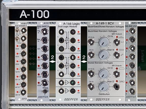 Doepfer Eurorack Moduler (Dividers / Logic / Sequencer / Random CV)