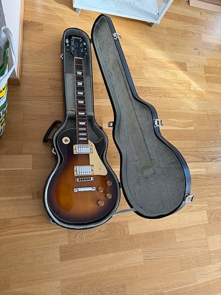 Orfeo Les Paul-modell, Made in Japan, med hardcase