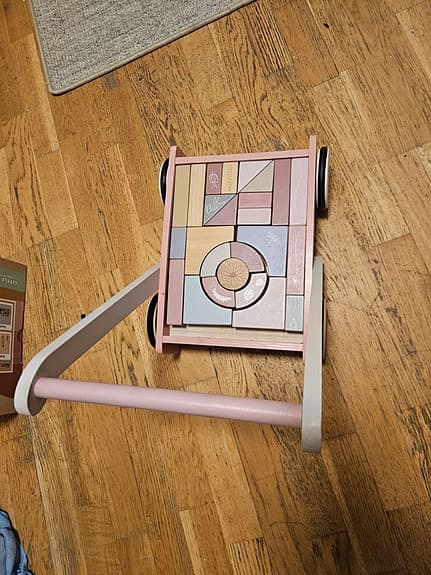 Little dutch block trolley - rosa