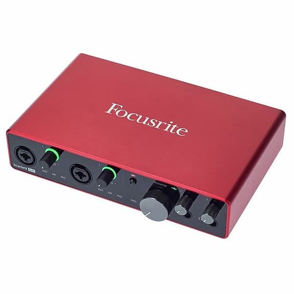 Focusrite Scarlett lydkort USB audio interface rød