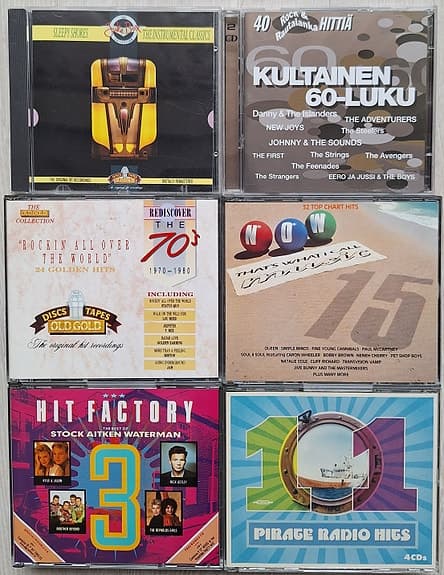 Kokoelma CD Pop, oldies, listakama jne.