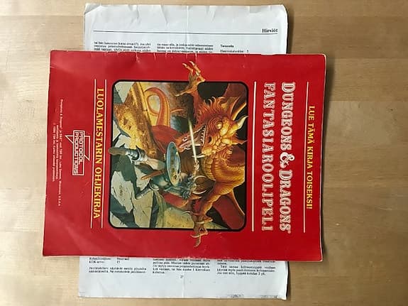 Dungeons & Dragons Perussäännöt (1988) – kopio puuttuvasta hirviösivusta (s. 27)