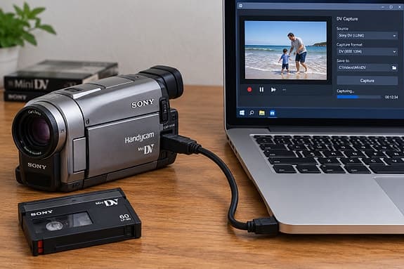Mini DV -kasettien digitointi muistitikulle