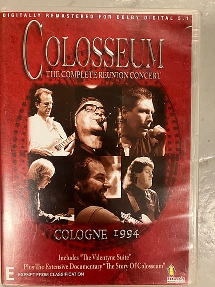 Colosseum The Complete Reunion Concert DVD Cologne 1994