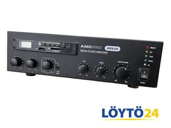 AMC PRO MPA 60 Media Player Amplifier | Monipuolinen Mikserivahvistin