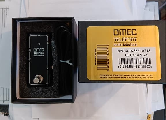Orange OMEC Teleport audio interface kitaralle