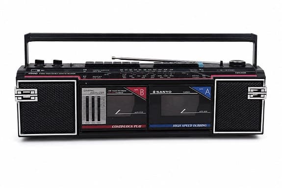 SANYO MW-705L Retro Stereo Radio / Kaksoiskasettisoitin 📻