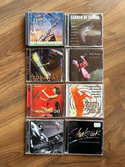 Jazz 11 CD-levyjen kokoelma saksofoni- ja fuusiojazzia
