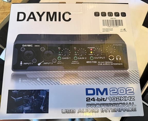 Daymic DM202 BMG22 USB audio interface 24-bit/192kHz