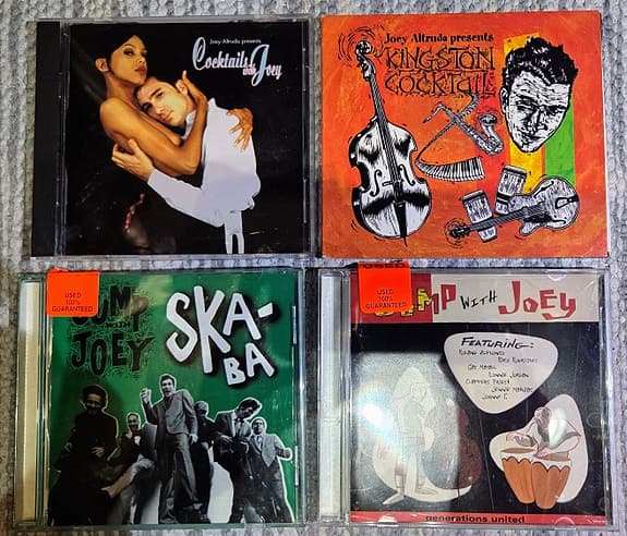 Joey Altruda / Jump With Joey, 4 kpl Ska/Jazz /Lounge CD-levyjä