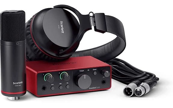 Focusrite Scarlett Solo äänikortti ja kotistudio-setti