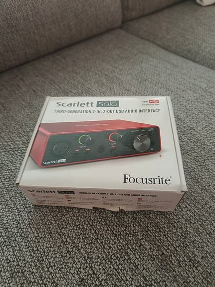 Scarlett Solo Focusrite 3rd Gen -äänikortti