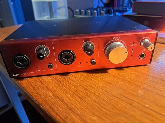 Focusrite Clarett2pre thunderbolt-interface