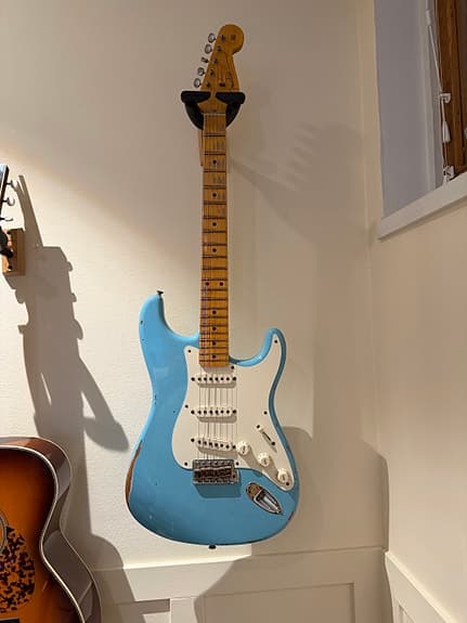 Fender Custom Shop Stratocaster ’57 Faded Daphne Blue Relic – mint