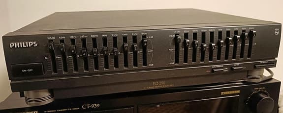 Philips 2x10 Band Graphic Equalizer EQ290