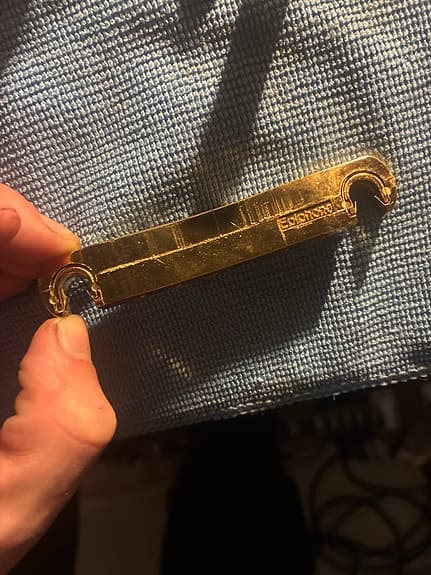 GE101A electric guitar bridge tailpiece kultainen - image 8