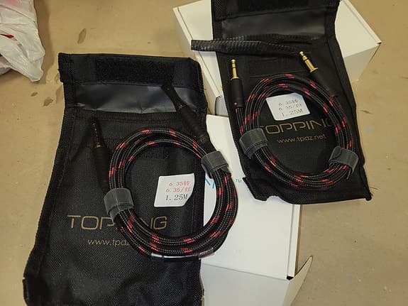 6,35mm 1,25m äänikaapeli Topping TCT1, TRS balansoitu uusi - image 3