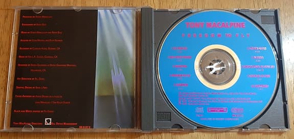 Tony MacAlpine: Freedom To Fly CD (sis pk) - image 3