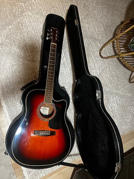 Aria AWN-20CE BS elektroakustinen kitara sunburst