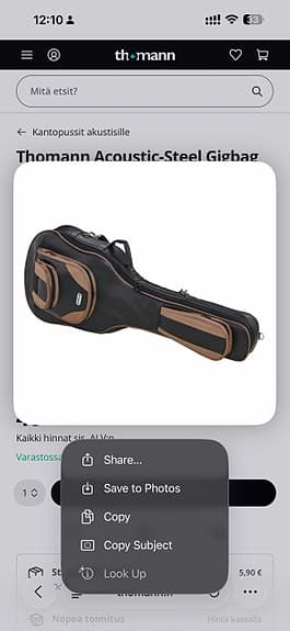 Thomann W-G30.7C-LR/6 kitaralaukku musta/ruskea