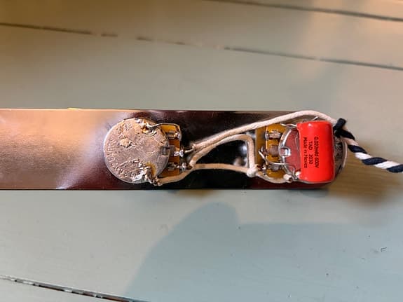 Telecaster loaded control plate no switch - image 3