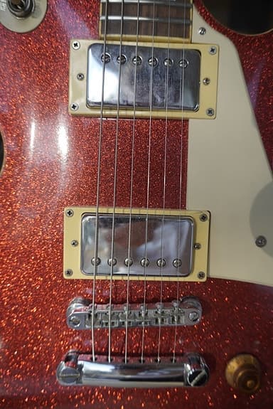 Epiphone Les Paul red sparkle - image 3