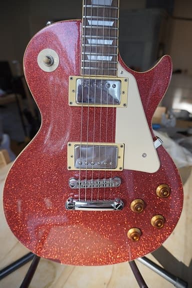 Epiphone Les Paul red sparkle - image 2