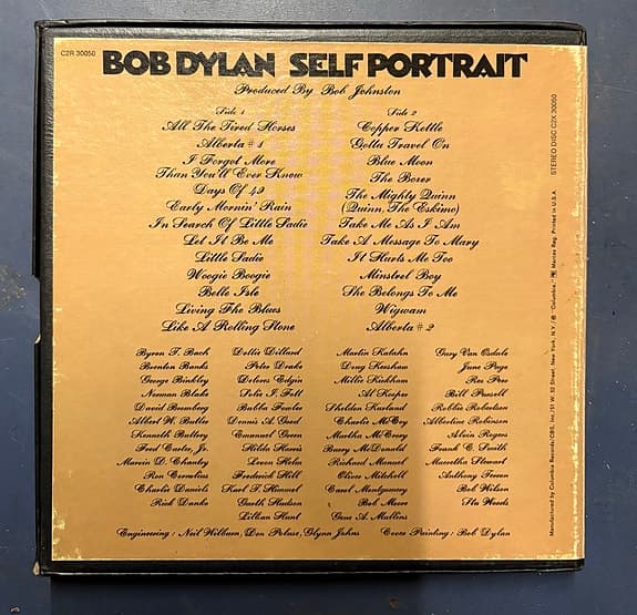Bob Dylan Self Portrait kelanauha 7” - image 4