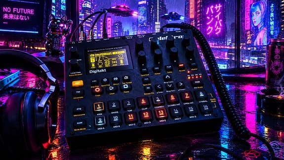 Elektron Digitakt rumpukone / sampleri musta