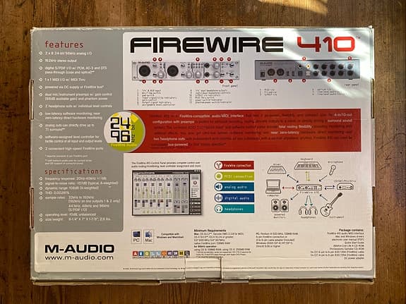 M-Audio firewire 410 interface - image 6