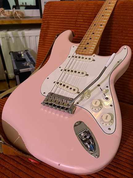 Fender MIJ Junior Collection Stratocaster 2023 Shell Pink - image 2