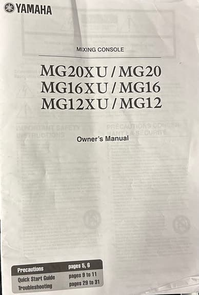 Yamaha MG20 XU + case - image 4