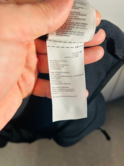 adidas full-zip hoodie black, zip pockets, rubberised details, size S (HE5030) - image 6