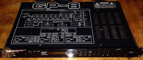 Roland GP-8 multiefekti + EV-5 expression-pedaali ja jalkakytkin kitaralle