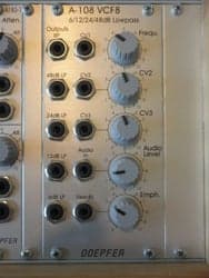 Doepfer A-108 VCF8 - 6 / 12 / 24 / 48dB Lowpass [Moog-stil]