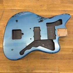 Kohlin Guitars gitarr kropp nitro Relic Lake Placid Blue Alder JZ-typ