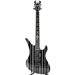 Schecter Synyster Custom, Gloss Black with Silver Pin Stripes - SKADAD