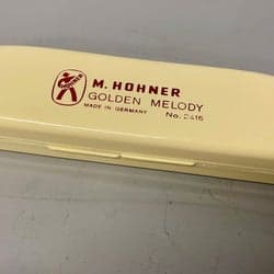 Hohner Golden Melody Munspel Tonart C nr 2416 med etui - Made in Germany