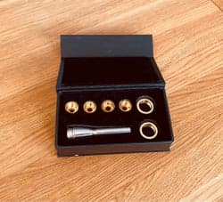 Trumpetmunstycke -- 3-delat rim/cup/bottendel -- set om 8 delar!